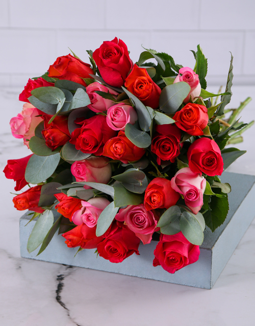 Pink Roses Netflorist Dreamy Mixed Roses Bouquet | Roses Gifts | NetFlorist