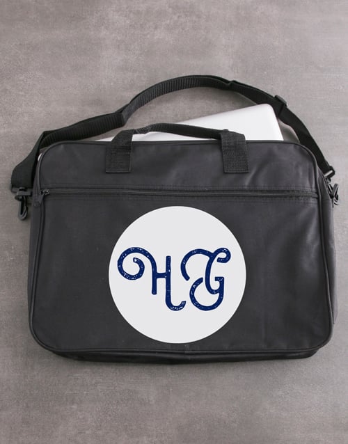 Bag Cursive Personalised Cursive Initials Laptop Bag | Apparel Gifts | NetFlorist